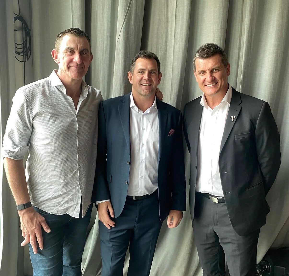 4QTR hosts with sporting personalities at an event