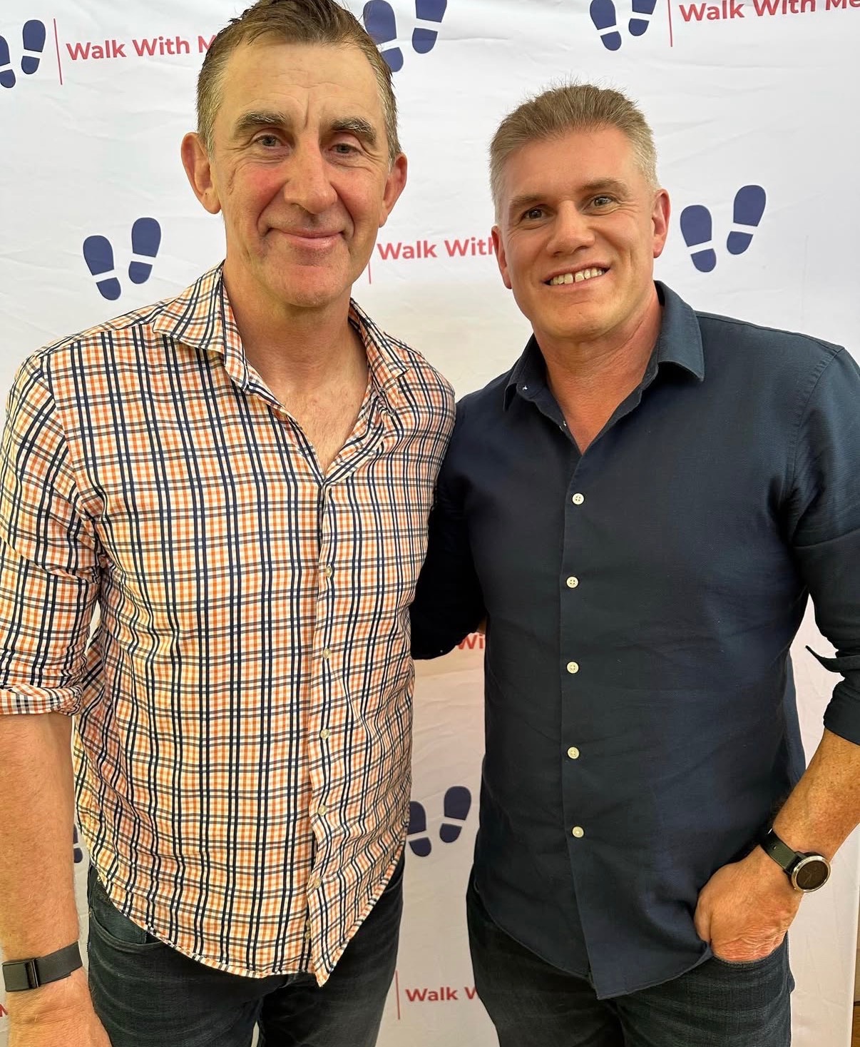 4QTR host with a special guest at the Walk With Me media wall