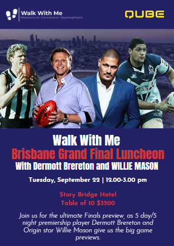 Walk With Me Brisbane Grand Final Lunch presented by Qube