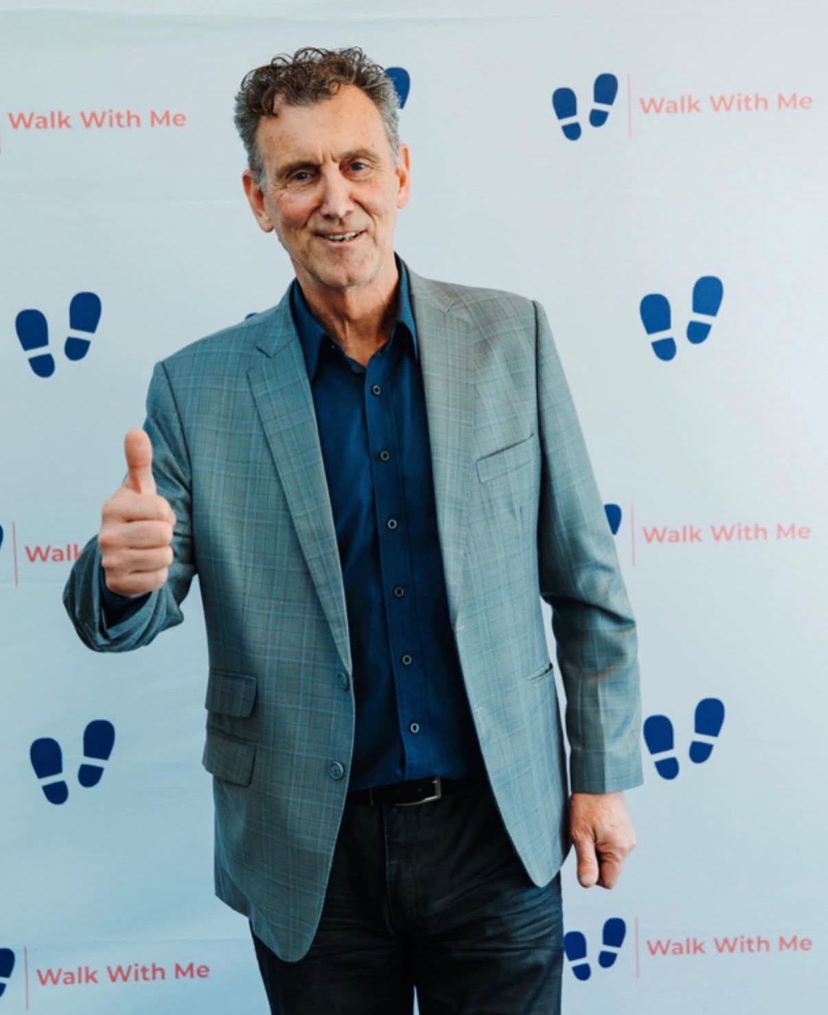 Special guest at the Walk With Me media wall